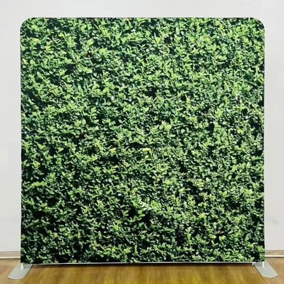 Fondo de follaje verde para photobooth en Miami