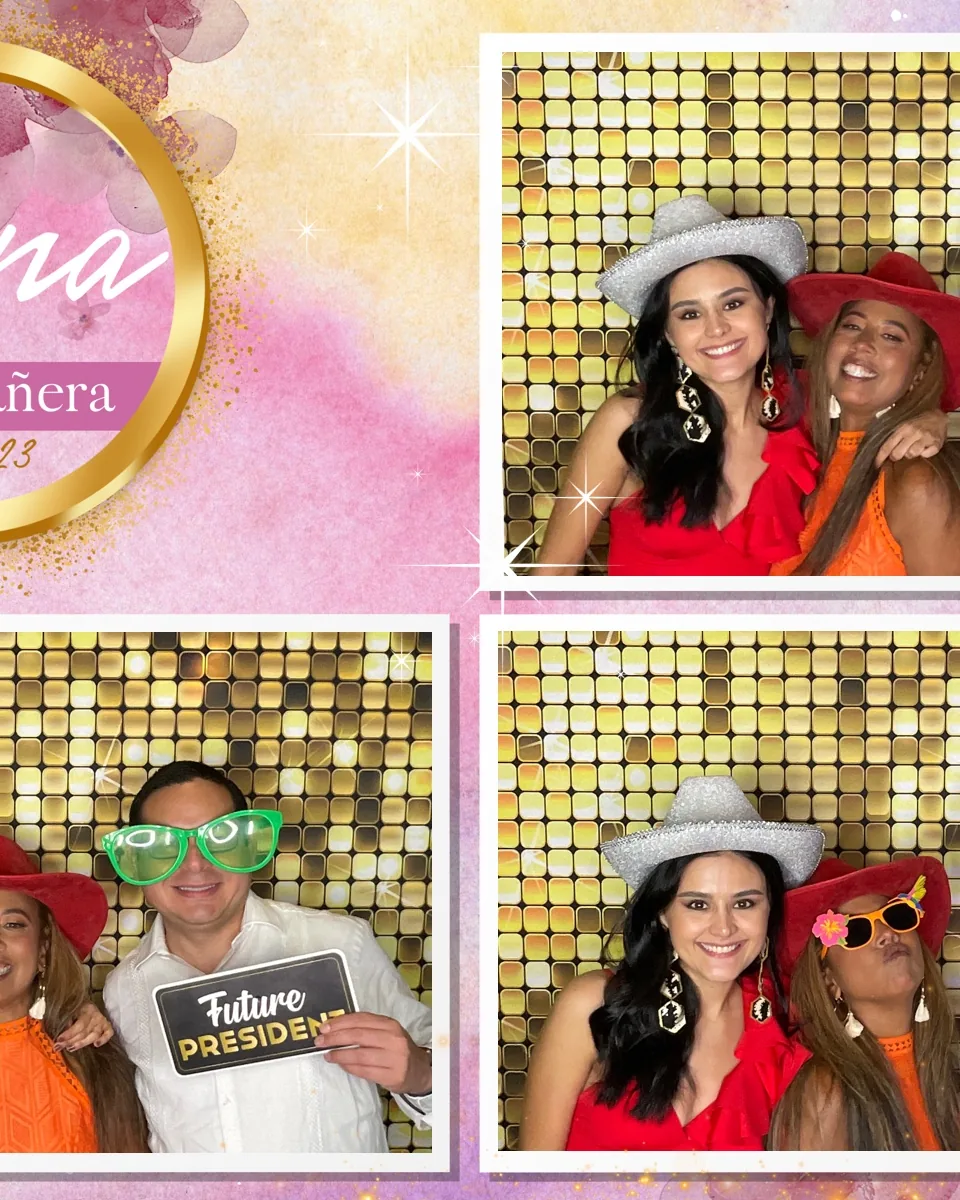 Diseño personalizado para photobooth en una quinceañera en Miami